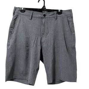 Trunks Heather Charcoal Gray Multi Functional Shorts Size 32